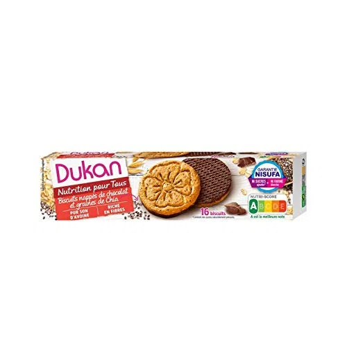 Epicerie DUKAN - Biscuits Son D'Avoine Aux Graines De Chia 160G - Lot De 3