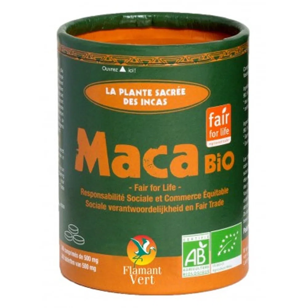 Flamant Vert Maca Bio du Pérou 340 Comprimés de 500 mg