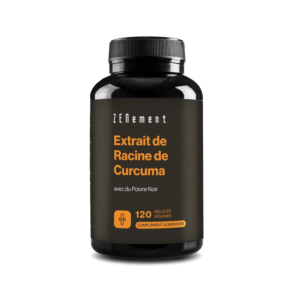 Extrait de Curcuma avec Poivre Noir - 95% de Curcuminoïdes - Origine Naturelle et Végane - 4 Mois d’Approvisionnement - 120 Gélules Véganes - Zenement