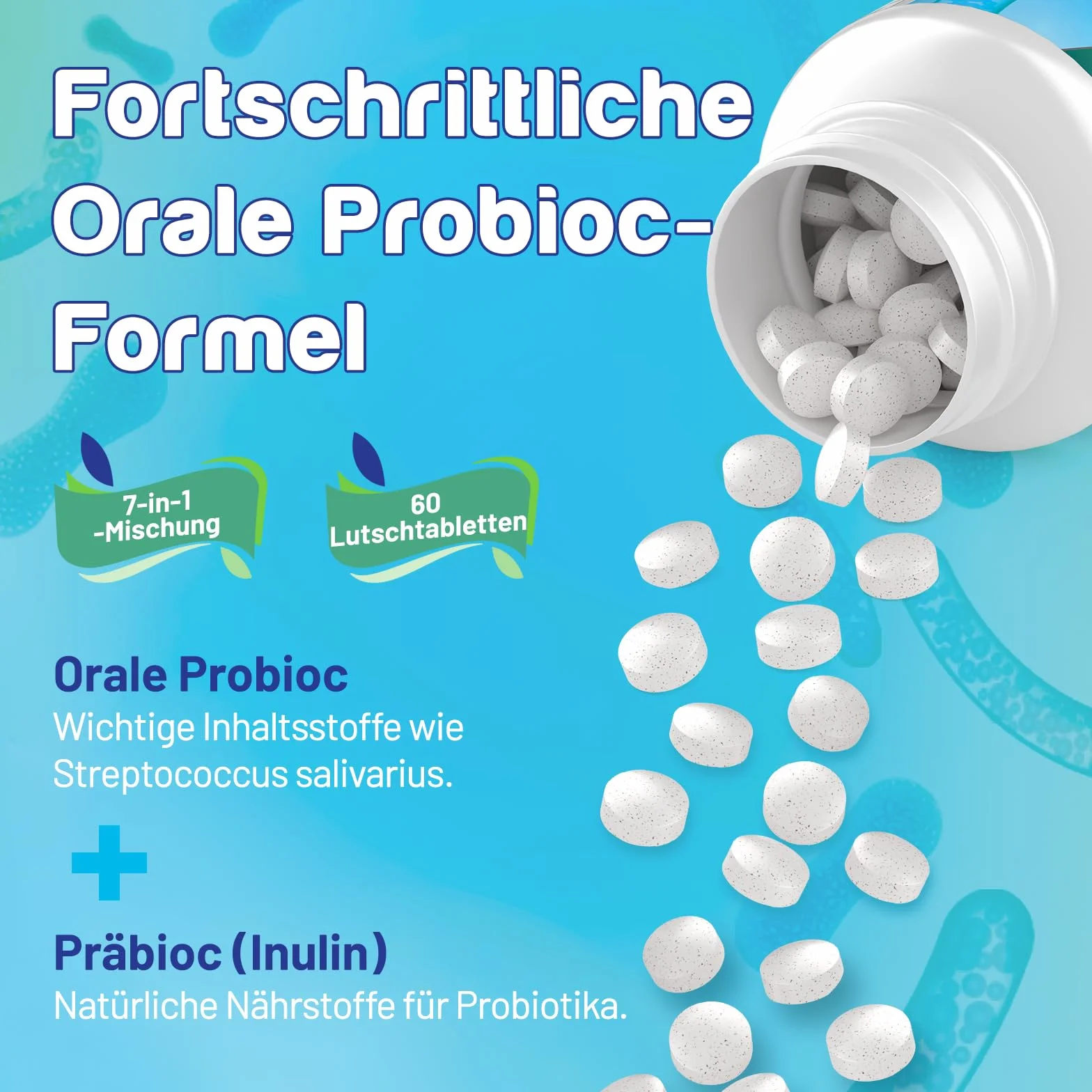 Pastilles Probiotiques Pour La Flore Buccale - 11 Milliards D'UFC, BLIS K12 Et M18, Saveur Menthe Naturelle, Sans Sucre - 7 En 1
