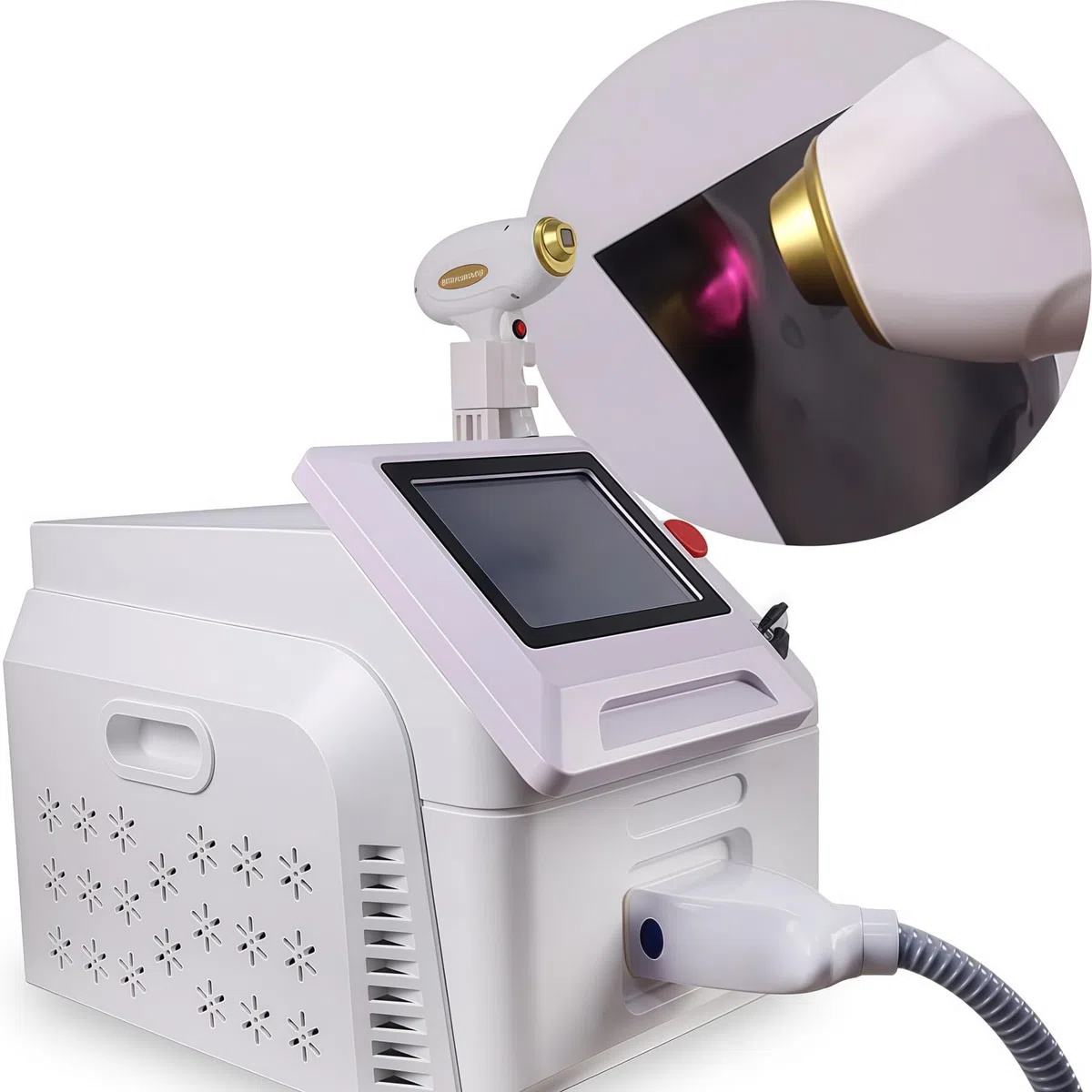 Élimination laser de diode Machine professionnelle Glace Titanium 755nm 808nm 1064nm Dispositif d'enlèvement permanent 3 Longueur d'onde Cool Skin
