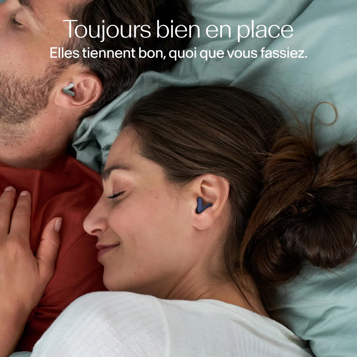 Alpine Silence Bouchons d'Oreilles pour Dormir, Voyager & Se Concentrer - Confortables, Réutilisables - V-forme ajustée & Embouts Ovales Doux – XS/S/M/L – Réduction de Bruit Optimale - Bleu Foncé