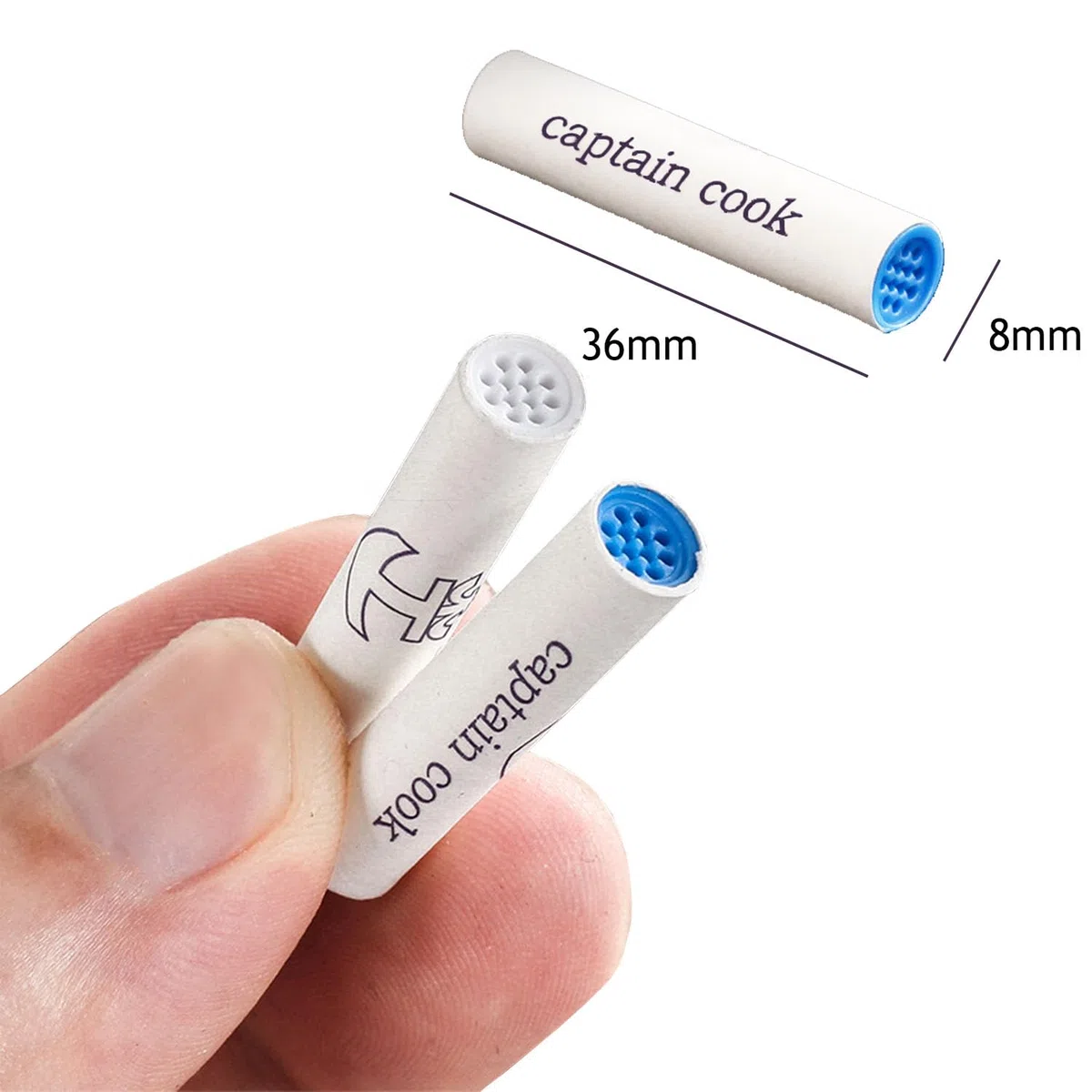 VOVCIG Lot de 50 filtres à charbon actif fin de qualité supérieure - 9 mm - Coques de noix de coco - Charbon actif pour fumer sans danger
