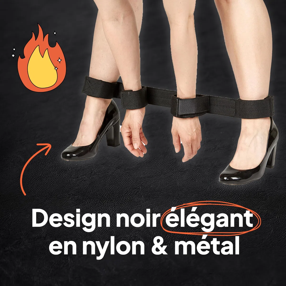 obaie Barre D'écartement Poignets et Chevilles - Barre Ecartement Sexuelle avec Menotte BDSM Rembourrée - Accessoire BDSM Discret - BDSMS Set Accessoires Femme - Attache SM Nylon Métal