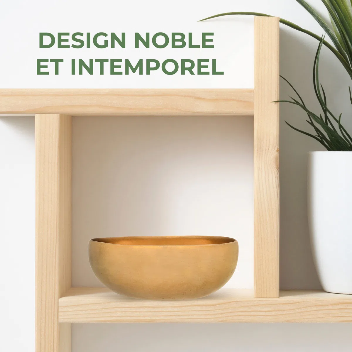 Bol Chantant Tibétain - Petit Bol de Cœur, Ø 17,5 cm, 685 g, Tonalité haute, agréable, pour massage sonore efficace et thérapie sonore de la partie supérieure du corps, Qualité Professionnelle
