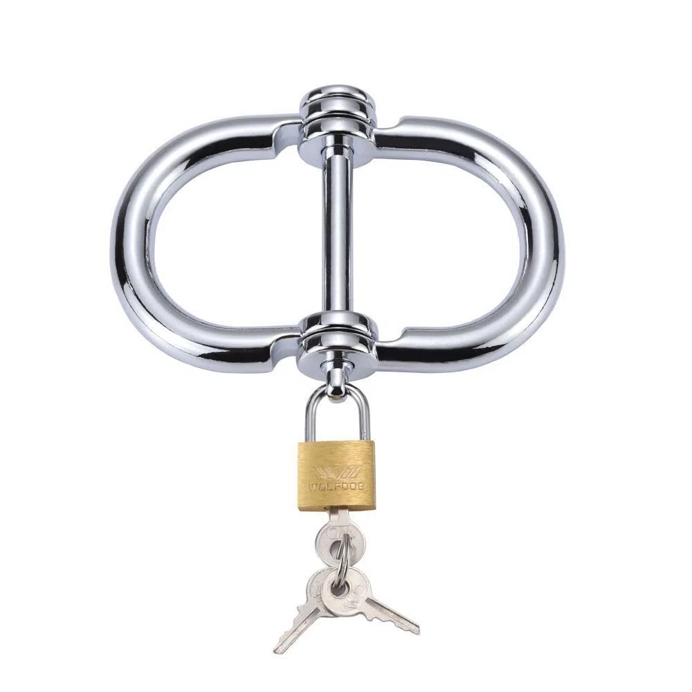 Menottes SM verrouillables en métal – avec cadenas et clés – accessoire intense pour jeux de bondage et scénarios fétichistes, pour femmes et hommes