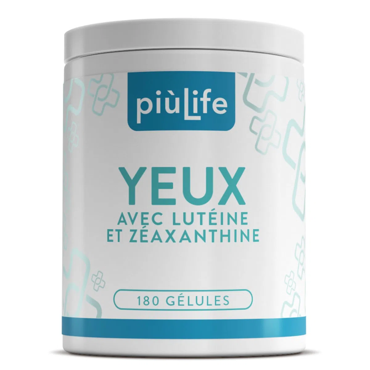 Luteine Zeaxanthine PiùLife - 180 Gélules | 1 par jour, Avec OPC de Pin Maritime, Acide Hyaluronique, Vitamine Pour Les Yeux A, E, B2 et Zinc, Sans Gluten, Sans Lactose