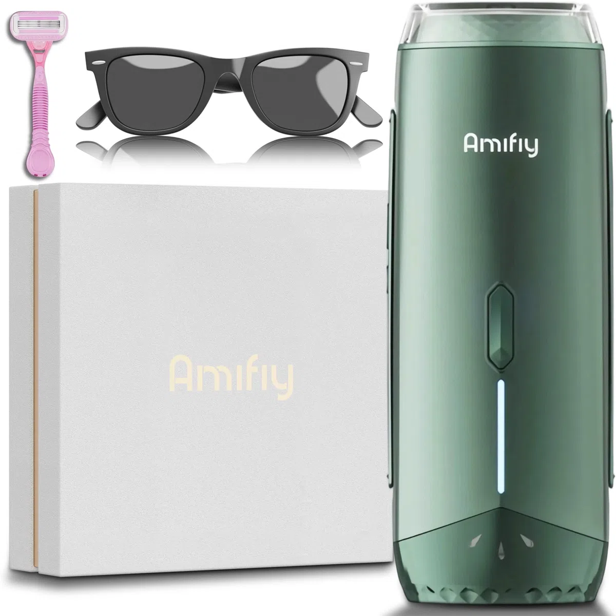 Ice Cooling IPL Appareil d'épilation pour un usage domestique, machine d'épilation laser, épilateur indolore pour femme et homme, 3 niveaux d'énergie et 2 modes, utilisation du visage et