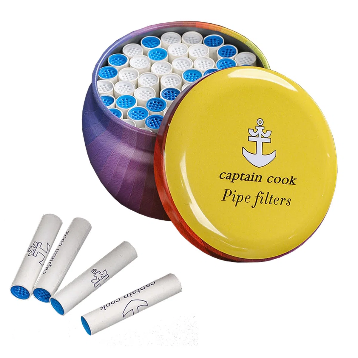 VOVCIG Lot de 50 filtres à charbon actif fin de qualité supérieure - 9 mm - Coques de noix de coco - Charbon actif pour fumer sans danger