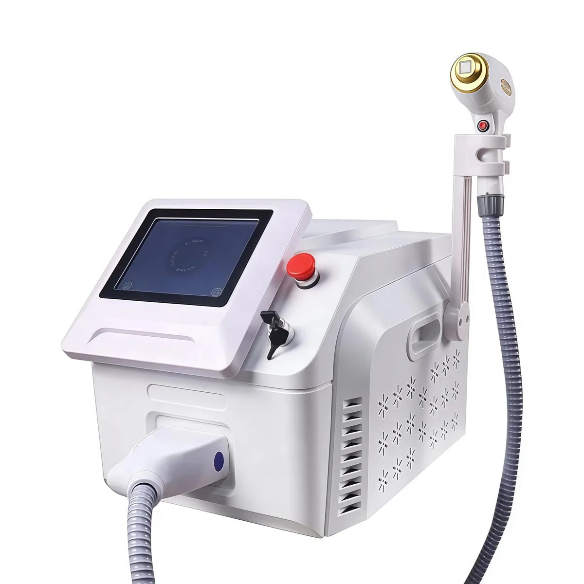 Élimination laser de diode Machine professionnelle Glace Titanium 755nm 808nm 1064nm Dispositif d'enlèvement permanent 3 Longueur d'onde Cool Skin