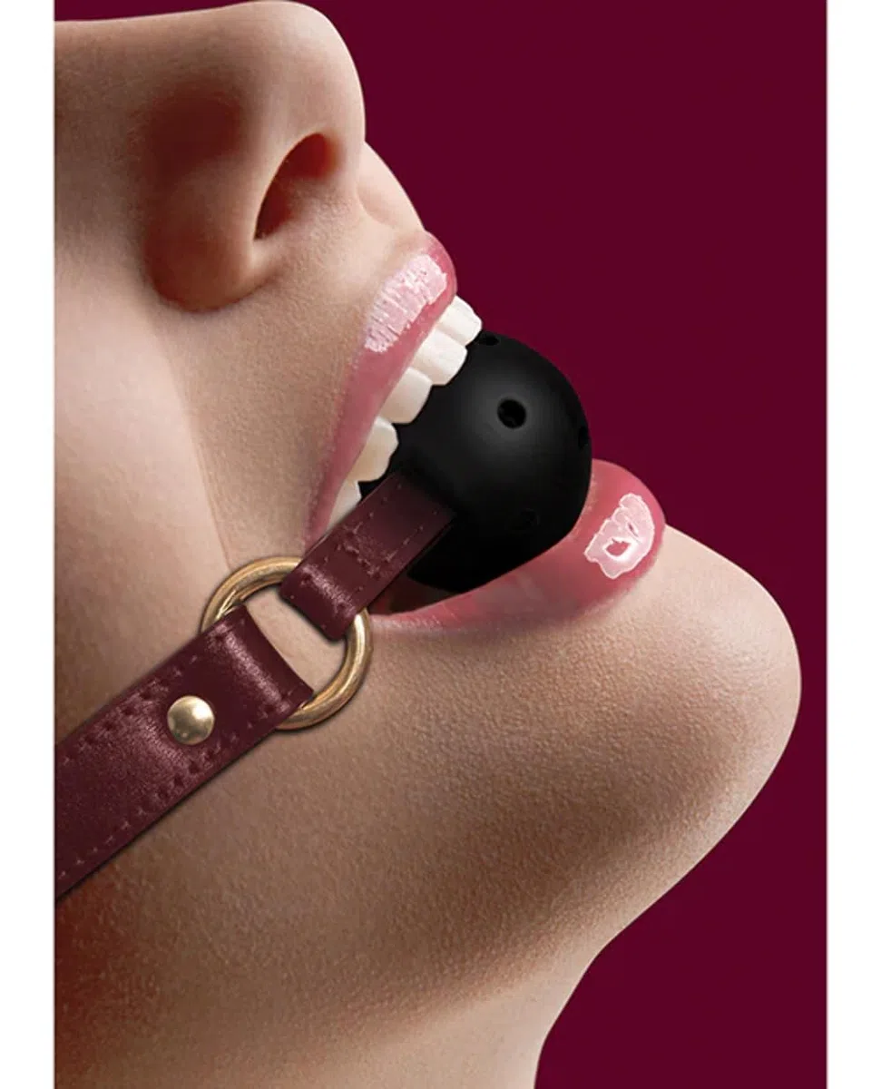 Ouch Halo - Breathable Ball Gag - Burgundy
