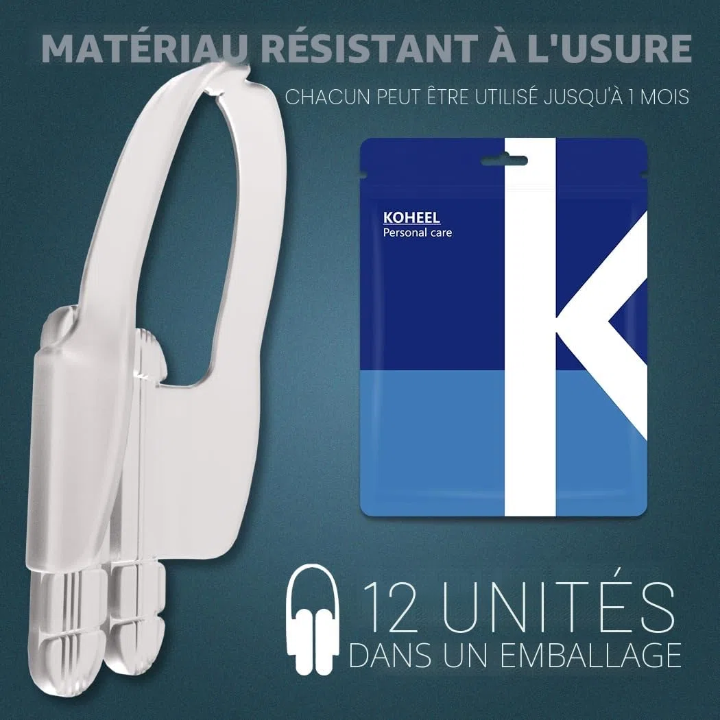 KOHEEL AG gouttiere dentaire ajustable, gouttiere dentaire nuit confortable, goutiere dent bruxisme, 12 pièces
