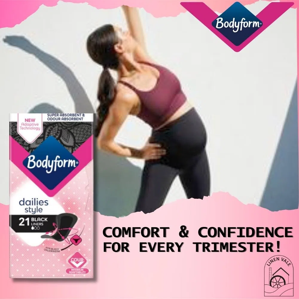 BodyForm Lot de 84 protège-slips noirs super absorbants pour femme - Adaptabilité maximale - Protection hygiénique discrète et confortable - Idéal pour un usage quotidien
