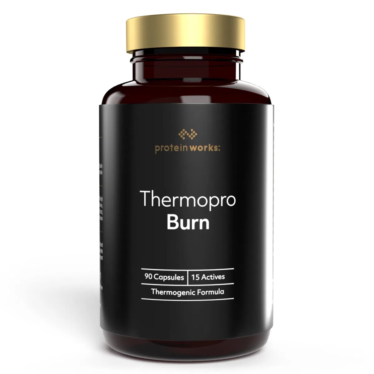 Thermopro | Complément de Caféine Avant l'Entraînement | Réduit la Fatigue et l'Epuisement | Aide à la Perte de Poids | THE PROTEIN WORKS | 90 Gélules
