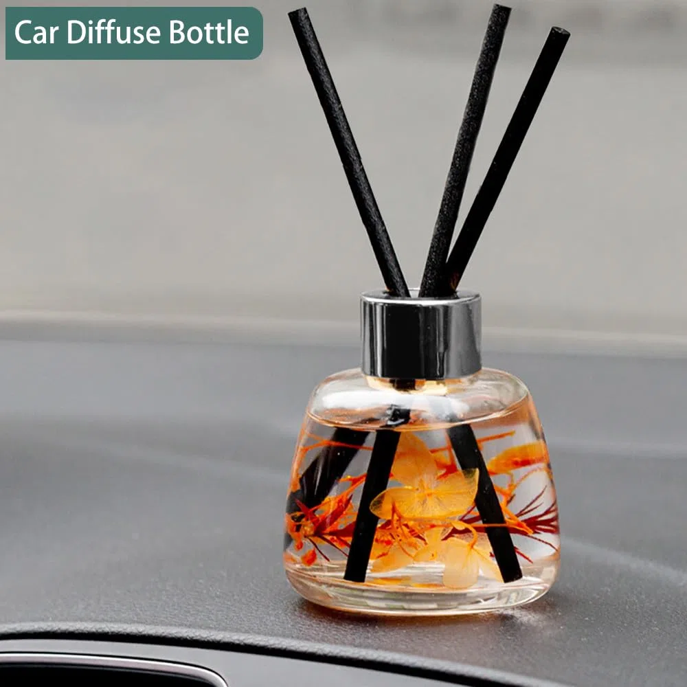 Kaxich Lot de 4 Diffuseur en verre avec 100 Diffuseur Batonnets, 100ML Diffuser Jars, Flacons Diffuseurs Vides en Verre pour Chambre à coucher, Salle de bains, Bureau, Cadeaux pour filles et femmes