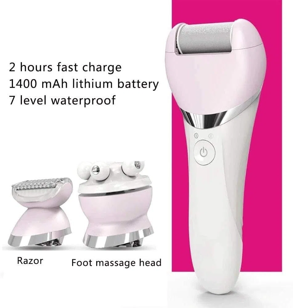 Pieds électrique Rechargeable callosités, Outils Pédicure Portable File Pied électronique, électrique Callous Remover Kit, Dur Cracked Peau sèche
