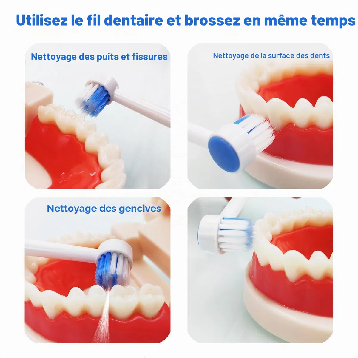 Embouts de rechange compatibles avec hydropulseur Waterpik, étui de rangement et 9 embouts, compatibles avec Waterpik Aquarius Water Flosser, WP-660, WP-580, WF-20, WP-662, WP-667CD, WP-100, WP-250