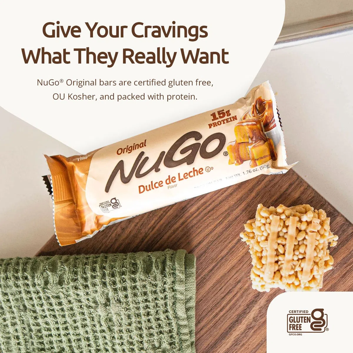 NuGo All-Natural Nutrition Bar, Orange Smoothie, 1.76-Ounce Bars (Pack of 15)