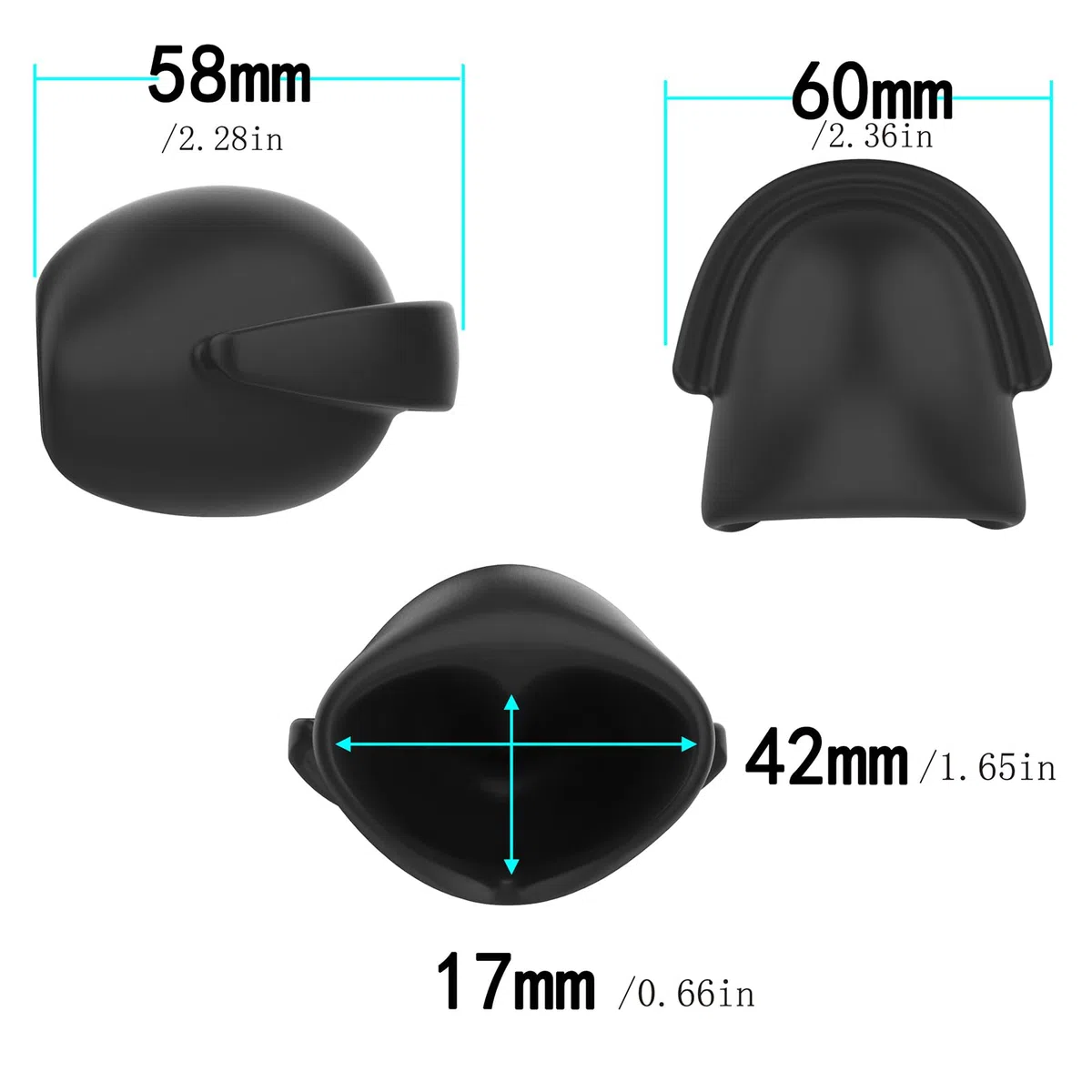 Gags Bouche En Silicone BDSM Bondage Ballgag Esclave Fétiche Jouet O-ring Ballgag Bâillon Bouche Sexe Pour Hommes, Femmes, Couples (Black)