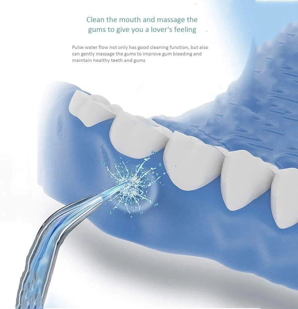 Flosser sans fil Flosser rechargeable irrigateur oral portable rechargeable for les voyages et la maison □ 3 modes de nettoyage, chargement USB, IPX7 imperméable, irrigateur oral dentaire for les voya