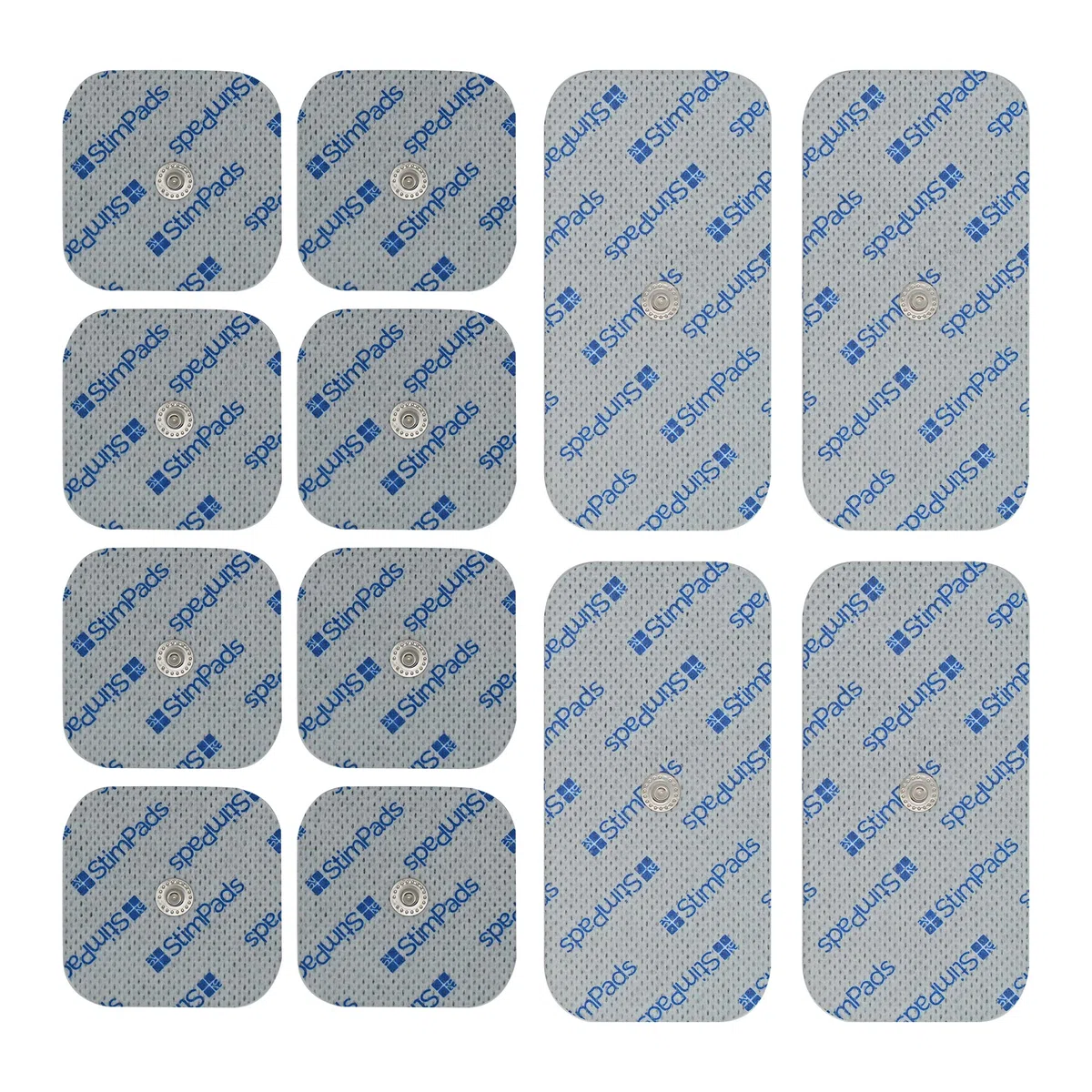 Electrodes pour Compex* Pack de 12 Electrodes pour Compex* (4 X 50x100mm “Pression Simple” et 8 X 50x50mm). Fonctionnent Parfaitement avec Compex* et 50% Moins Chers Que Les Originaux!