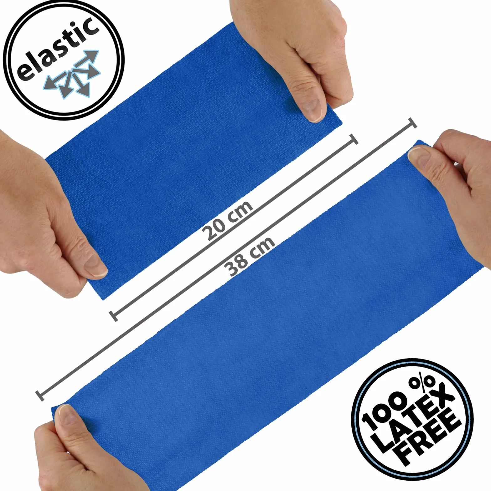 ALPIDEX 12 Rouleaux Bande Cohésive 10 cm x 4,5 m Bandage Autoadhésif Plusieurs Couleurs Bande Auto Adhésif Strap Doigt Cheville Genou Médical Pansements Vet Wrap Chien Cheval Chat, Couleur:bleu