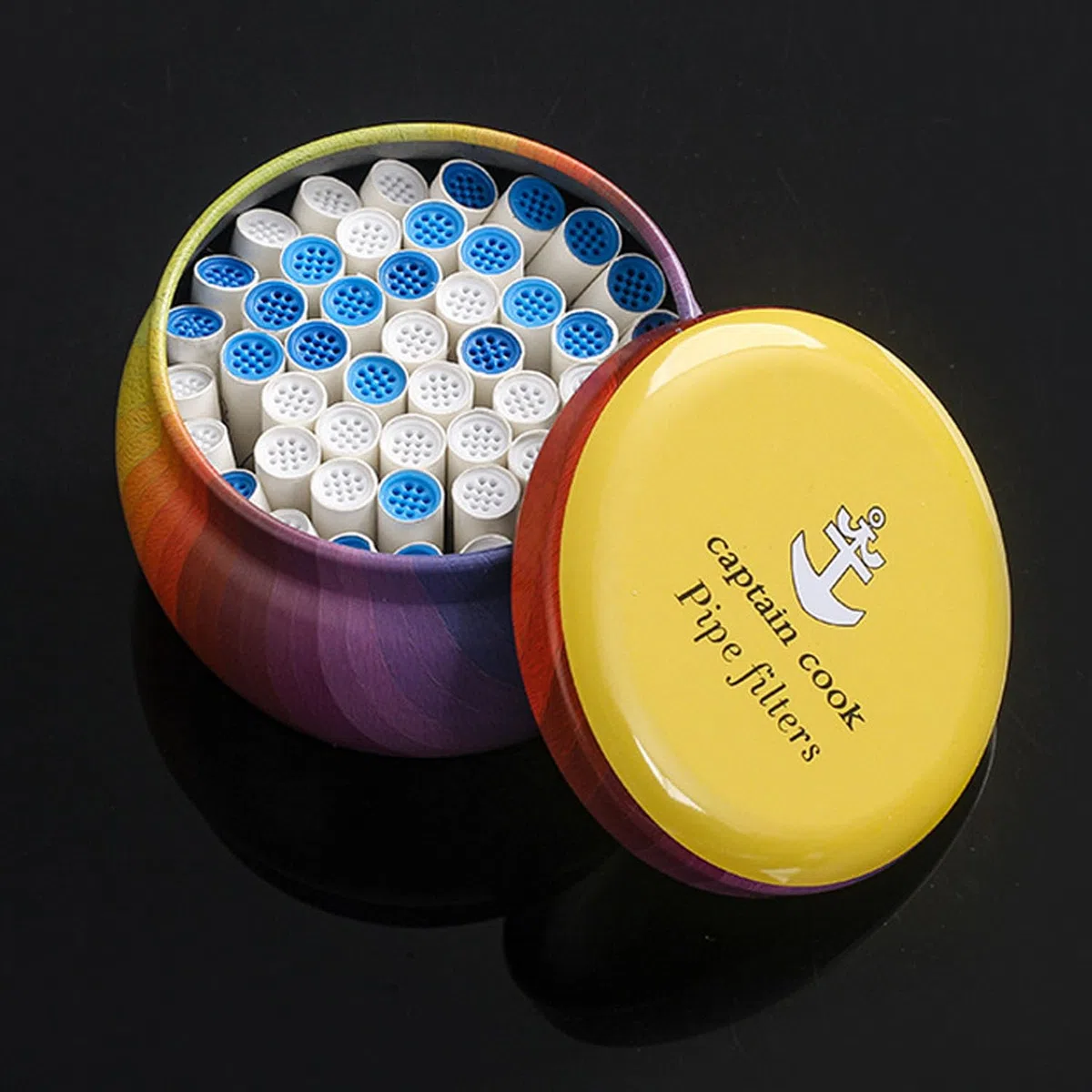 VOVCIG Lot de 50 filtres à charbon actif fin de qualité supérieure - 9 mm - Coques de noix de coco - Charbon actif pour fumer sans danger