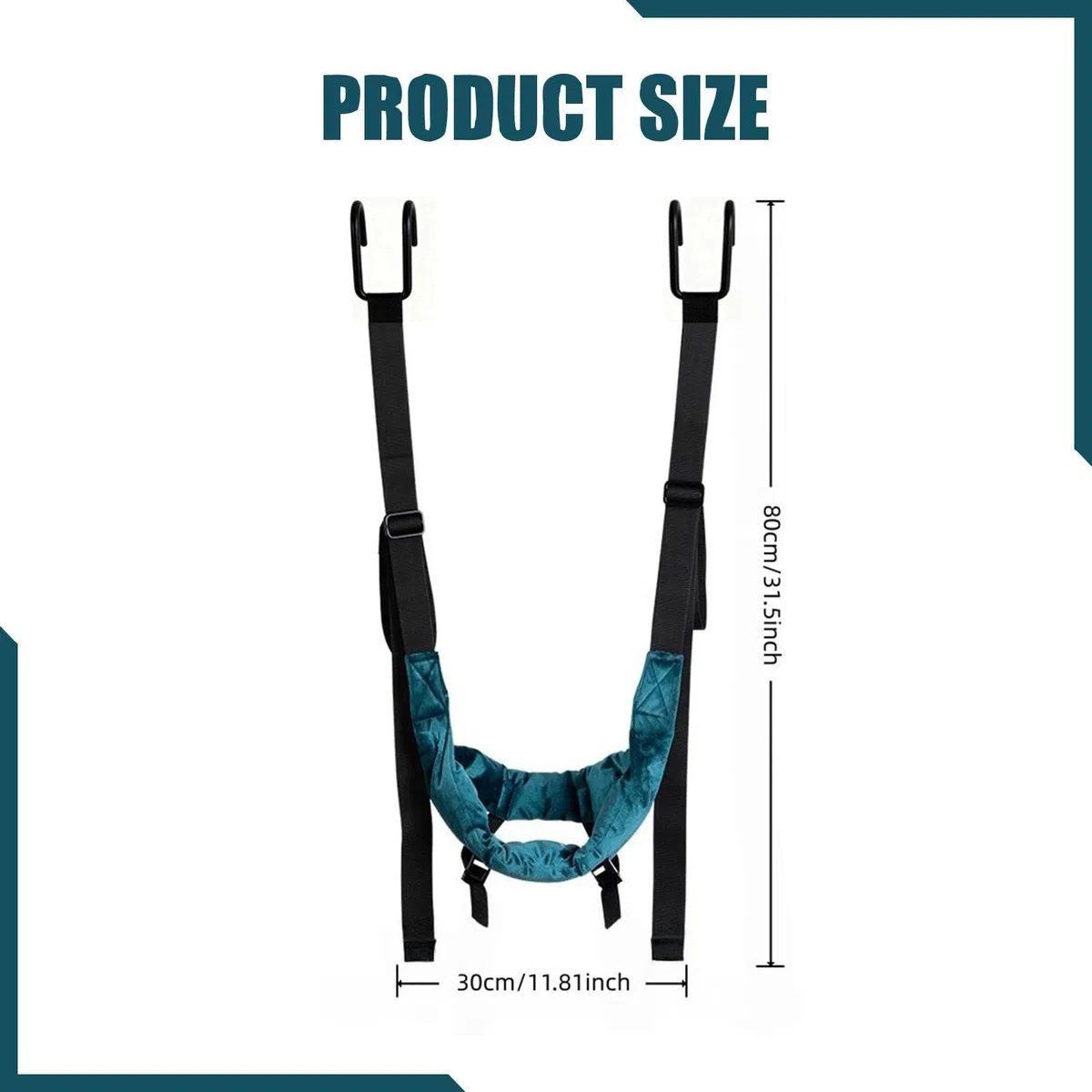 Dispositif de Traction Cervicale, Hamac D'étirement Du Cou, Respirant, Confortable, Facile à Installer, Sangle de Suspension Portable pour Femmes, Sans Poignée