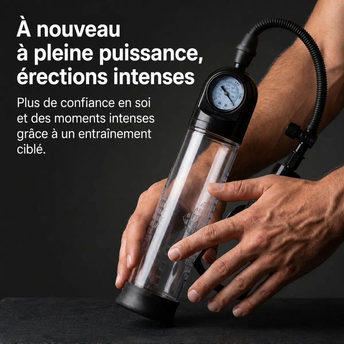 MR. MEMBR Pompe à Pénis avec Manomètre - Agrandir son Pénis - Pompes à Pénis pour Agrandisseur de Pénis - Vacuum Pompe à Pénis XXL - Extenseur De Pénis Masculin - Pompe à Vide Penien